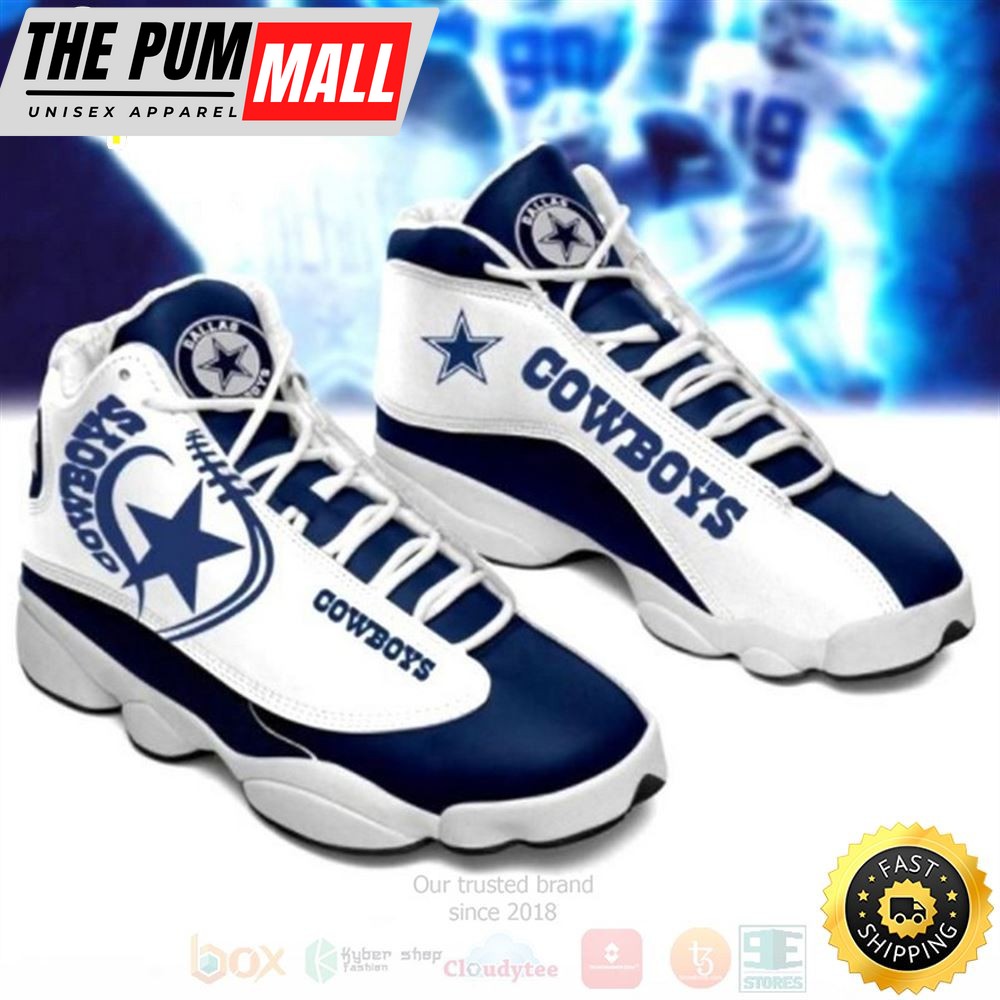 Dallas Cowboys Football Team Nfl Air Jd 13 Shoes