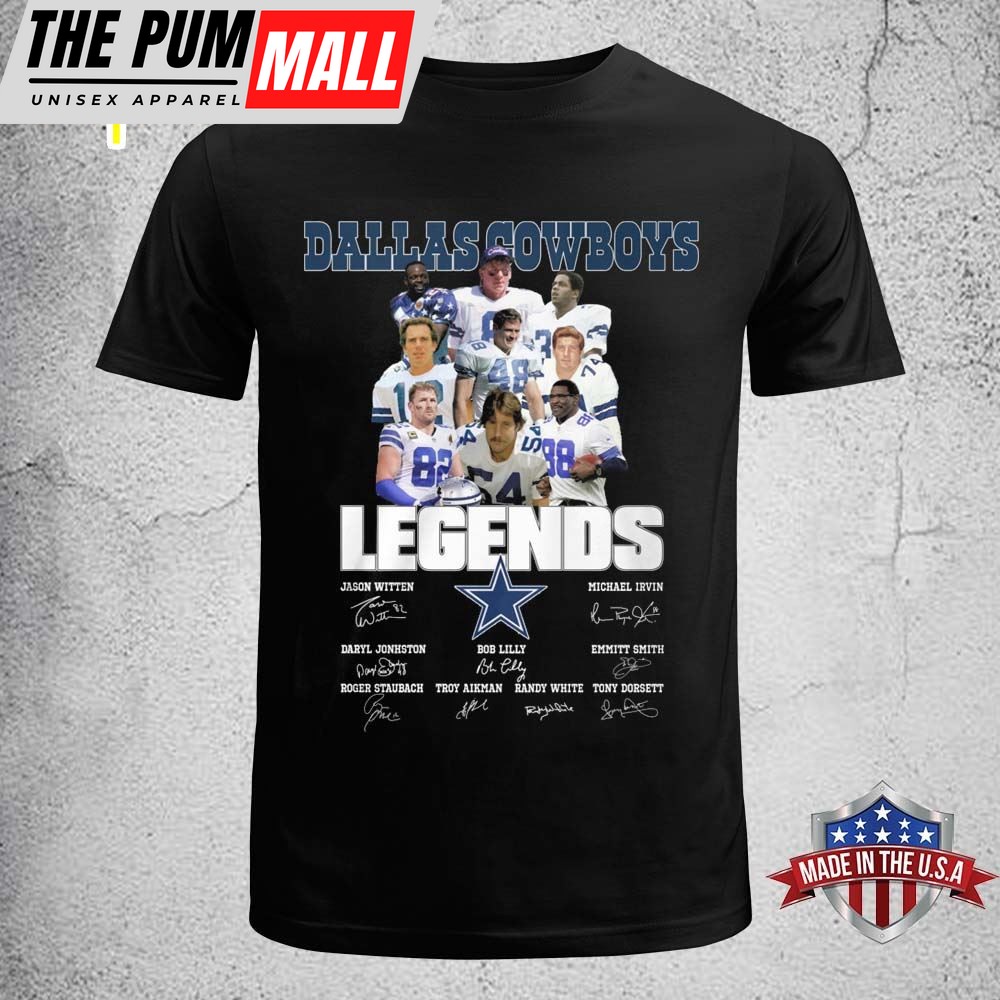 Dallas Cowboys Legends Thank You For The Memories Signatures Shirt