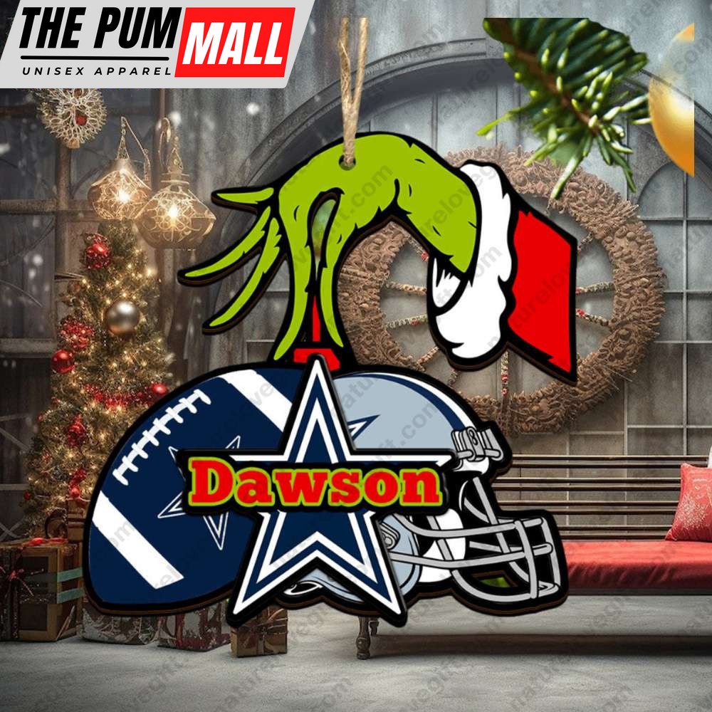 Dallas Cowboys NFL Custom Grinch Christmas Ornament Tree Decorations Limited Edition