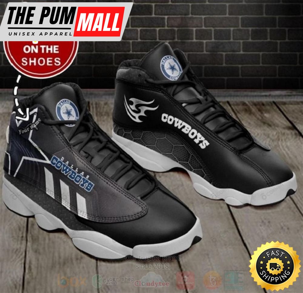 Dallas Cowboys Nfl Custom Name Air Jd 13 Shoes 2
