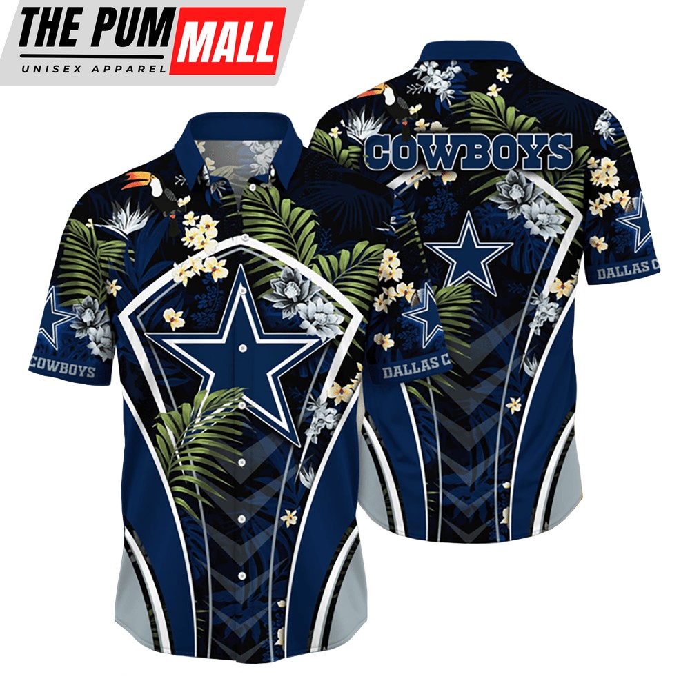 Dallas Cowboys NFL Flower Tropical Hawaiian Shirt