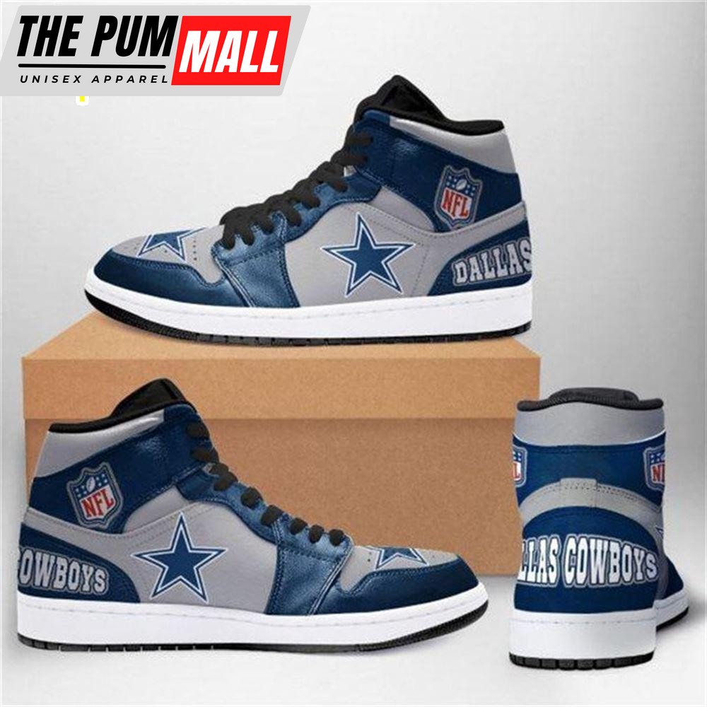 Dallas Cowboys Nfl Football Air Jd Sneaker Boots Shoes For Men Women