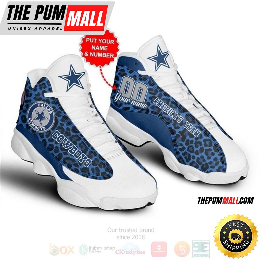 Dallas Cowboys Nfl Personalized Air Jd 13 Shoes 2