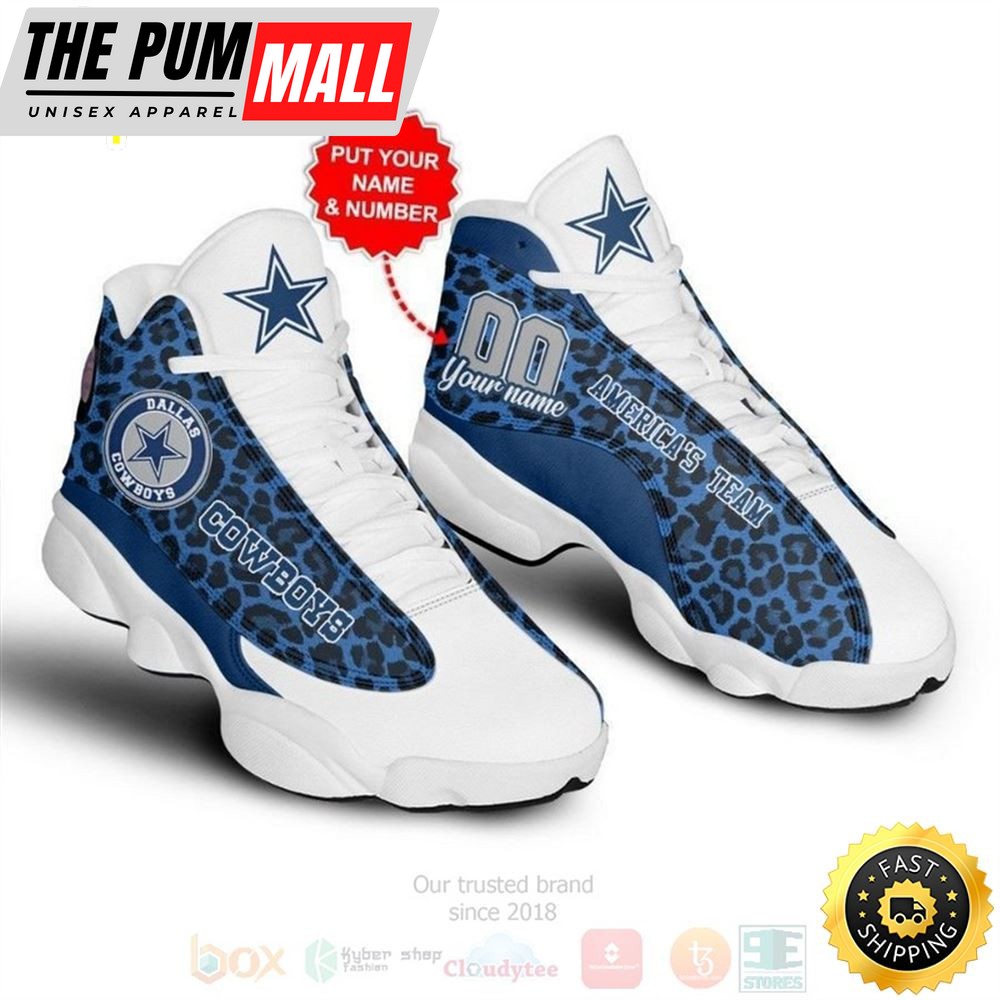 Dallas Cowboys Nfl Personalized Air Jd 13 Shoes 2
