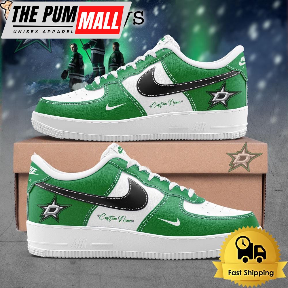 Dallas Stars Strength comes from the collective Custom Name Air Force 1 Shoes