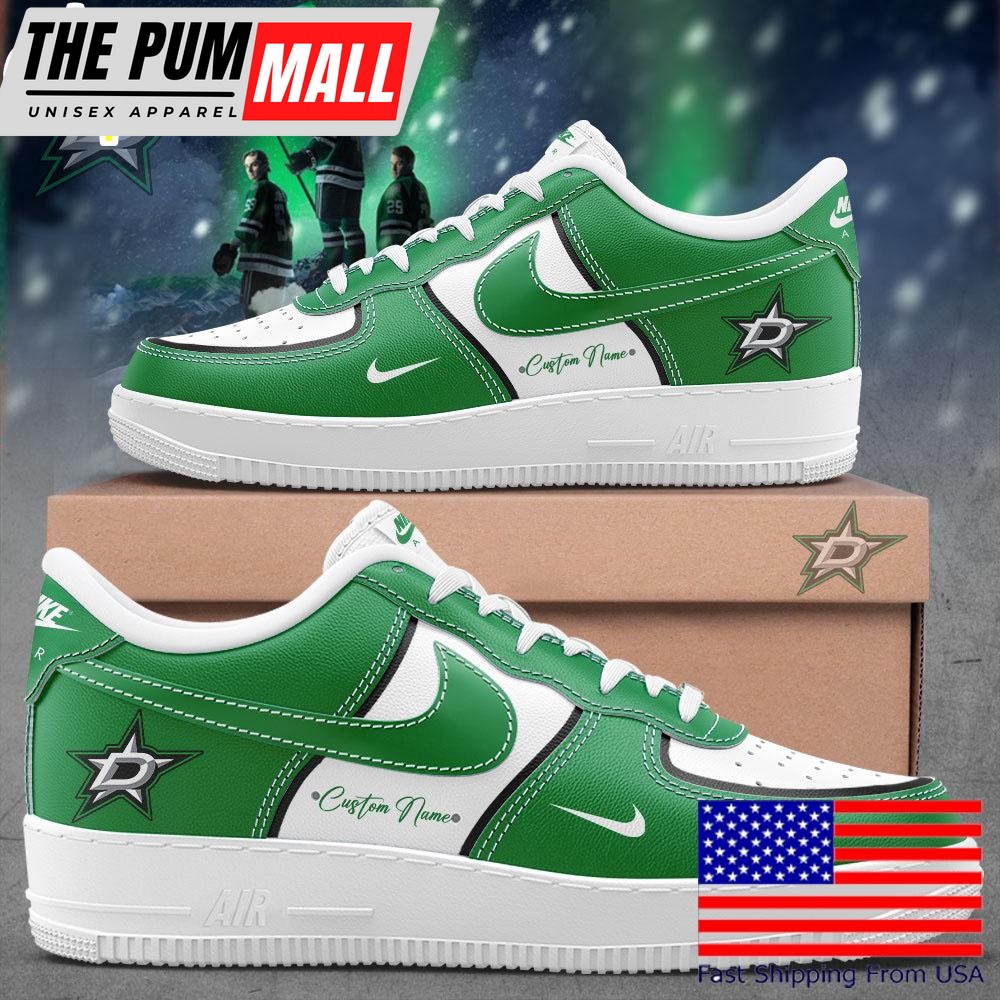 Dallas Stars The future is in our hands Custom Name Air Force 1 Shoes, Best Sneakers For Walking