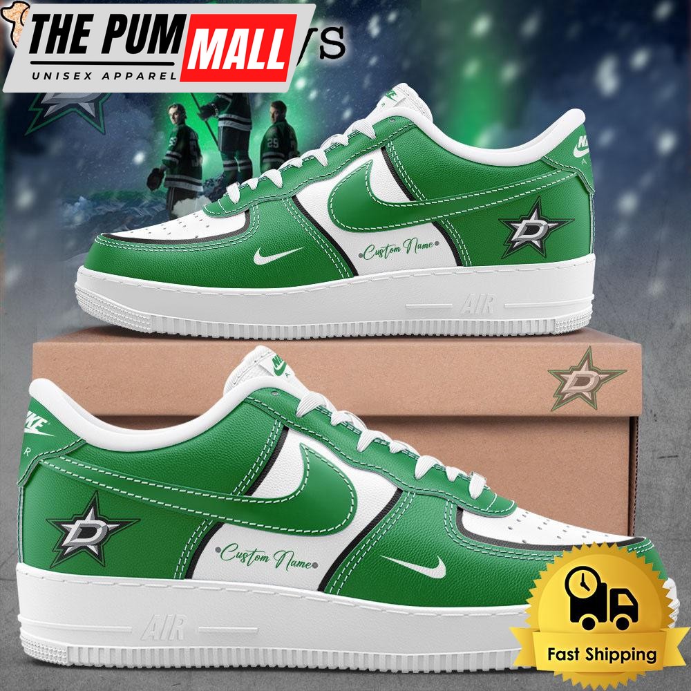 Dallas Stars The future is in our hands Custom Name Air Force 1 Shoes