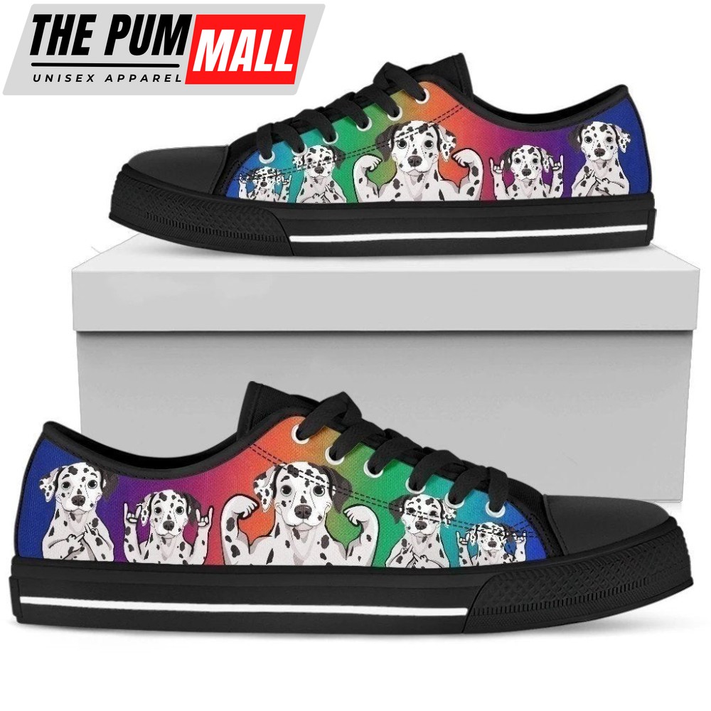 Dalmatian Dog Lover Women’s Low Top Shoe Gift Idea NH09
