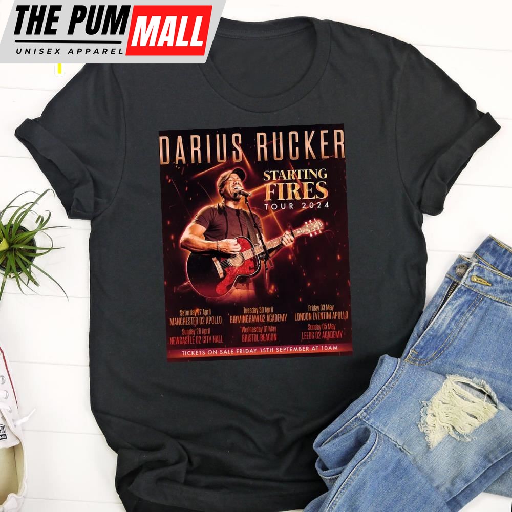 Darius Rucker Announces Uk Tour For 2025 Unisex T-Shirt