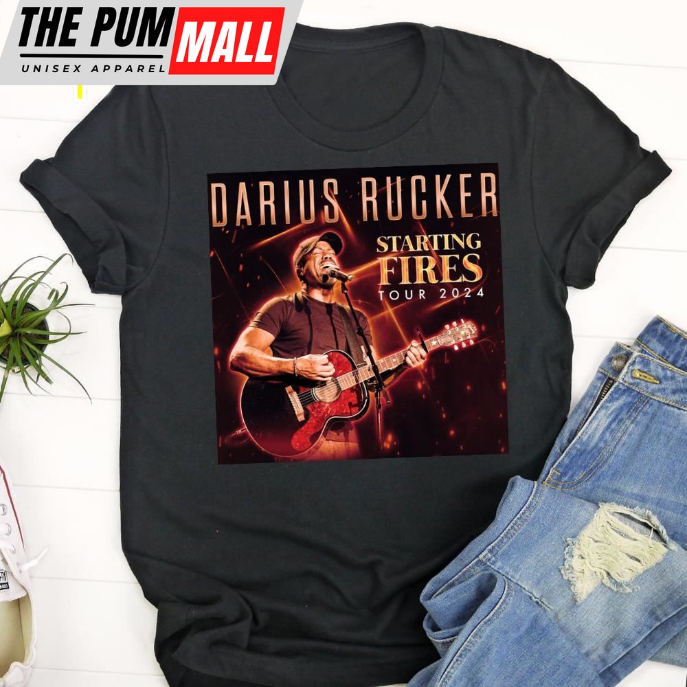 Darius Rucker Tour Music 2025 Concert Shirt Black