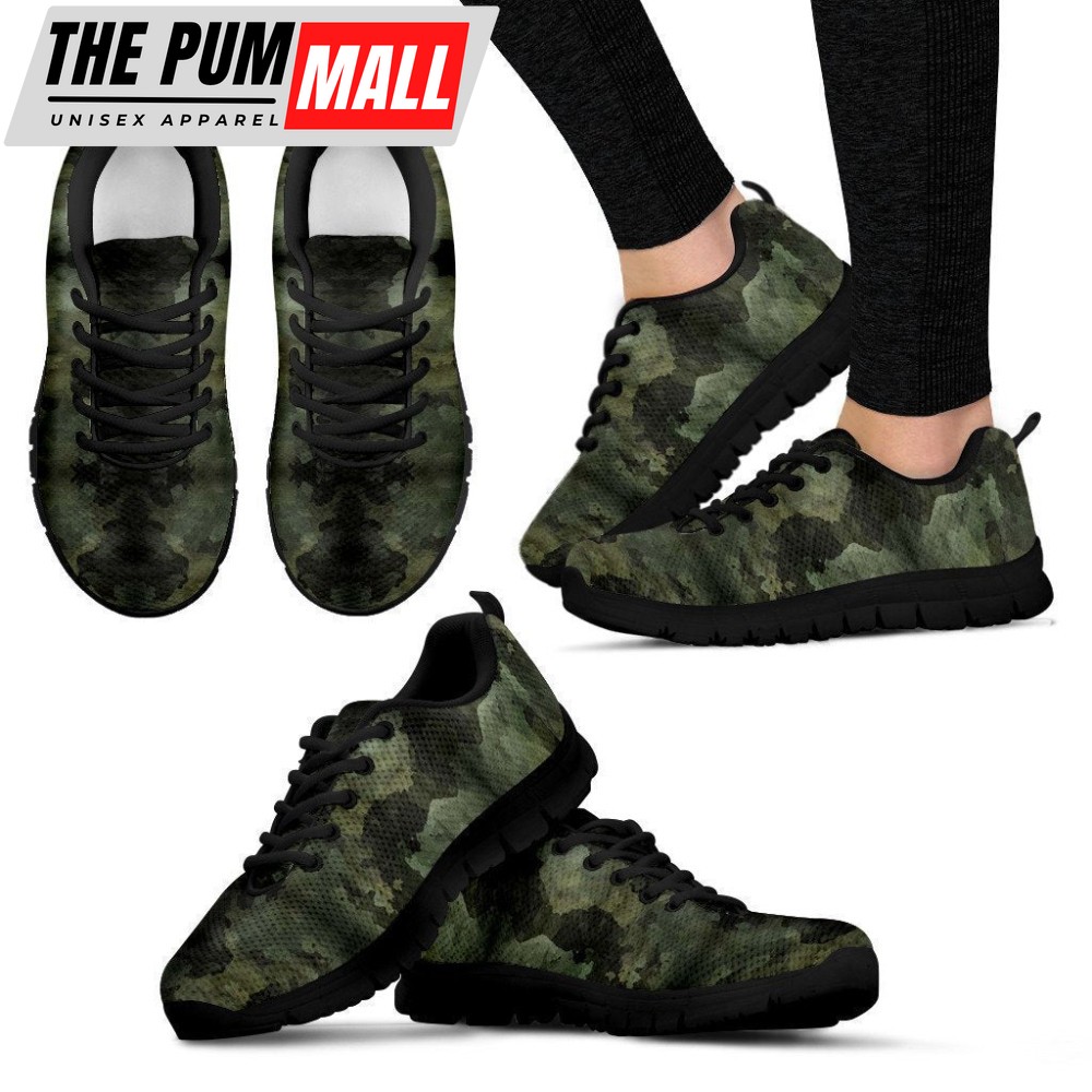 Dark Green Women’s Sneakers For Men And Women Comfortable Walking Running Lightweight Casual Shoes