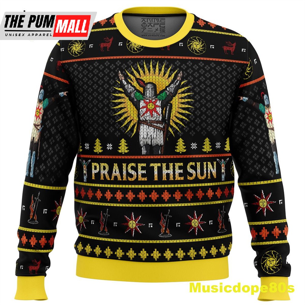 Dark Souls Praise the Sun Ugly Christmas Sweater