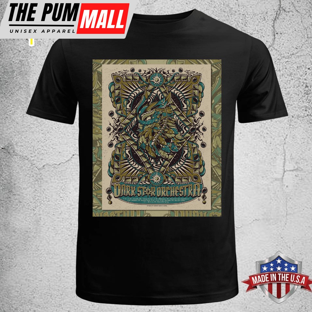 Dark Star Orchestra Spring Tour 2025 Poster Unisex T-shirt