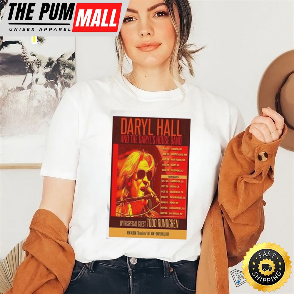 Daryl Hall And The Daryls House Band With Special Guest Todd Rundgren August & November Tour 2025 Poster Shirt
