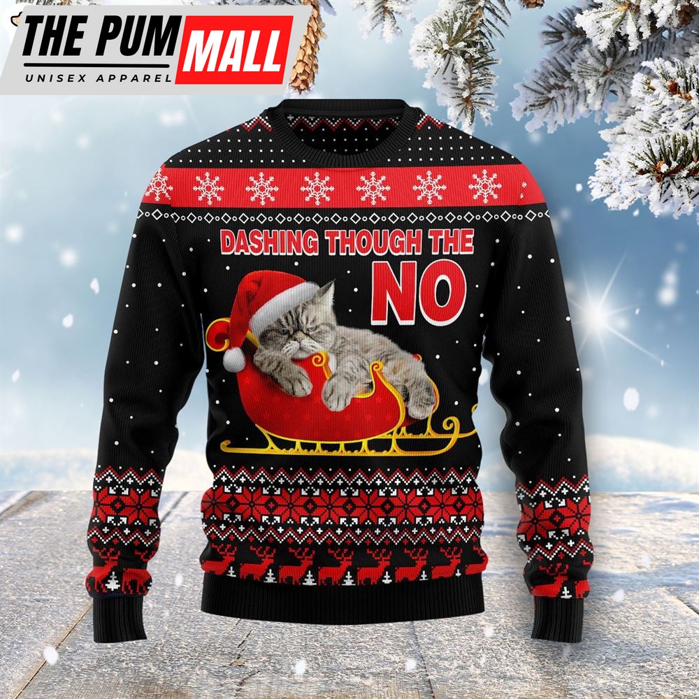 Dashing Through The No Ugly Christmas Sweater – Xmas Gifts For Dog Lovers – Gift For Christmas