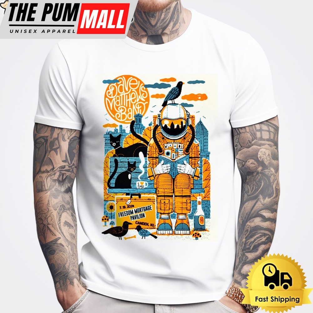 Dave Matthews Band July 19 2024 Freedom Mortgage Pavilion In Camden NJ Unisex T-Shirt