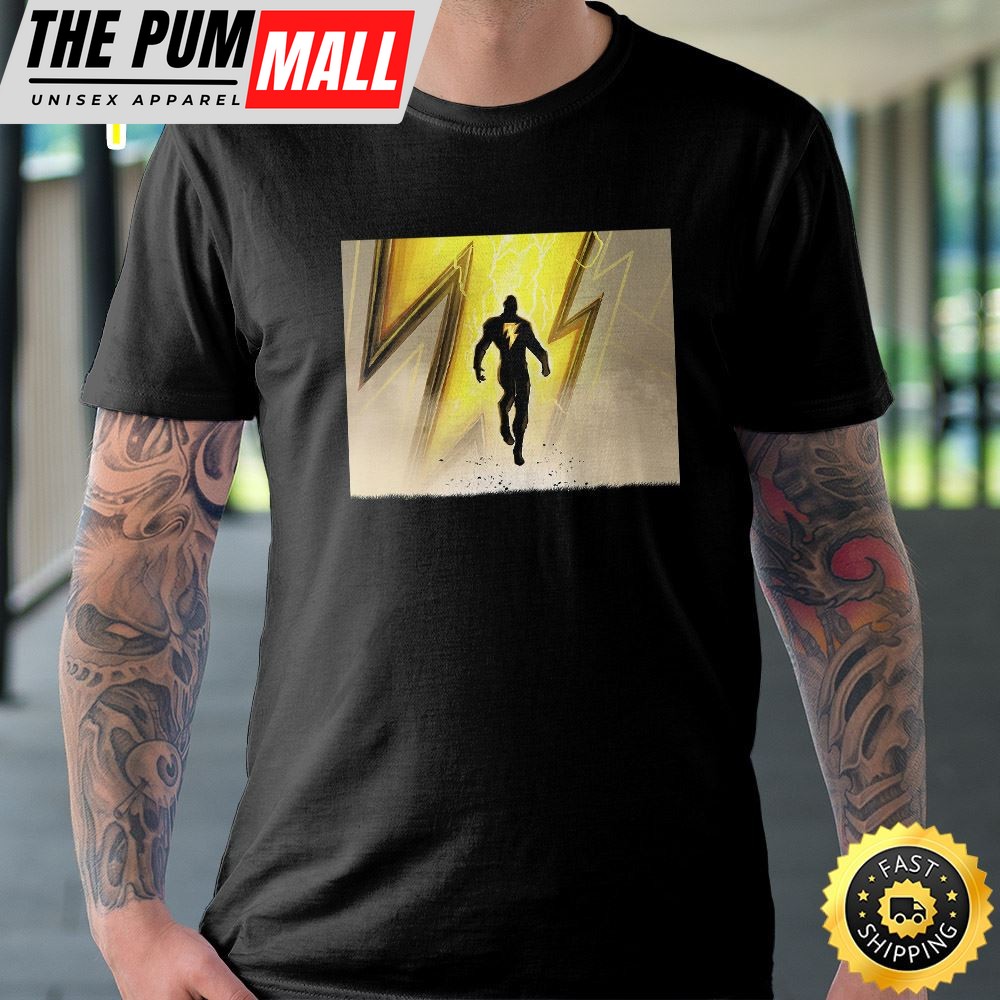 Dc Comics Black Adam Lightning Portrait T-shirt