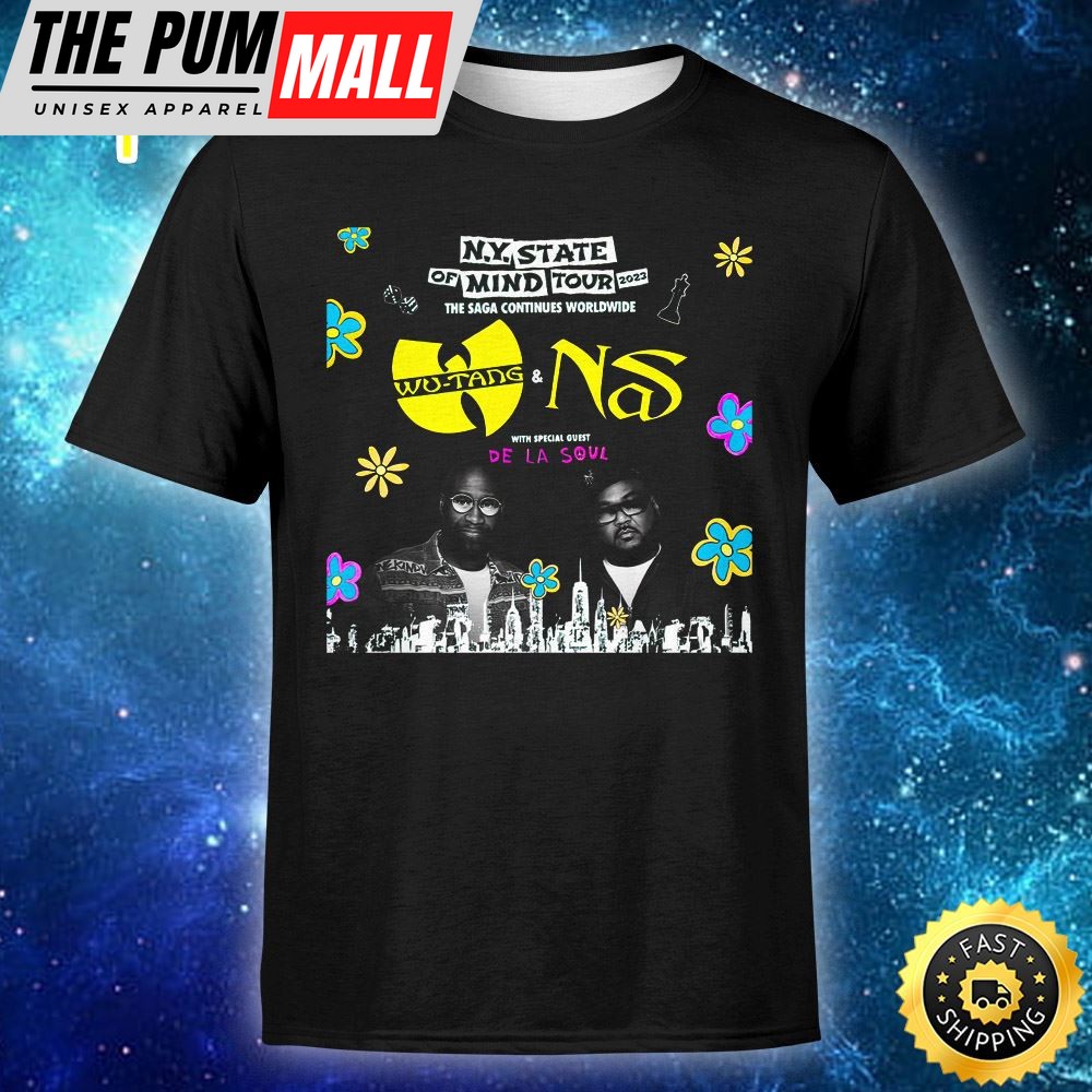 De La Soul Added To Nas & Wu-Tang Clans N.Y. State Of Mind Tour Unisex Tshirt