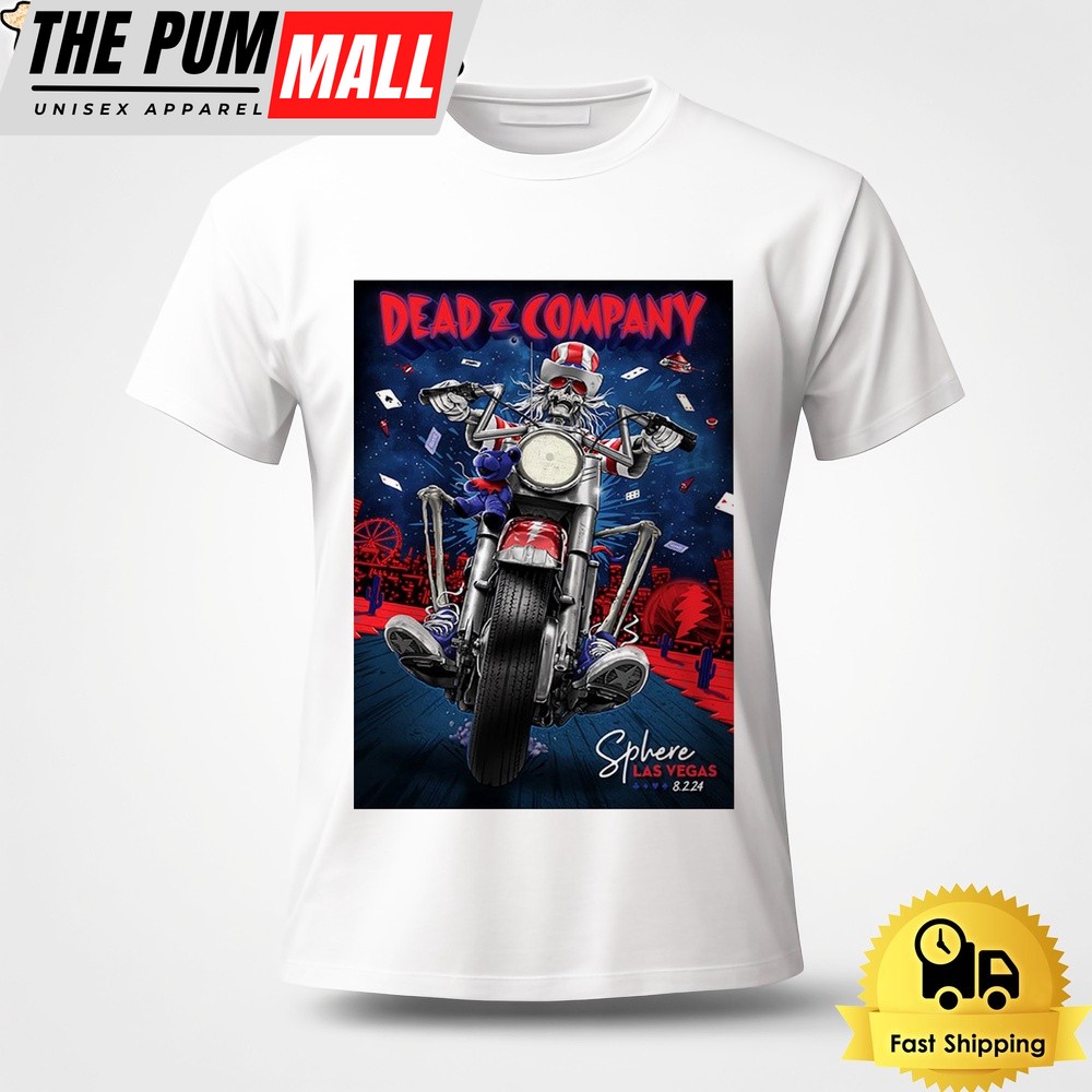 Dead And Company Conncert On August 2024 Sphere Las Vegas NV Unisex T-Shirt