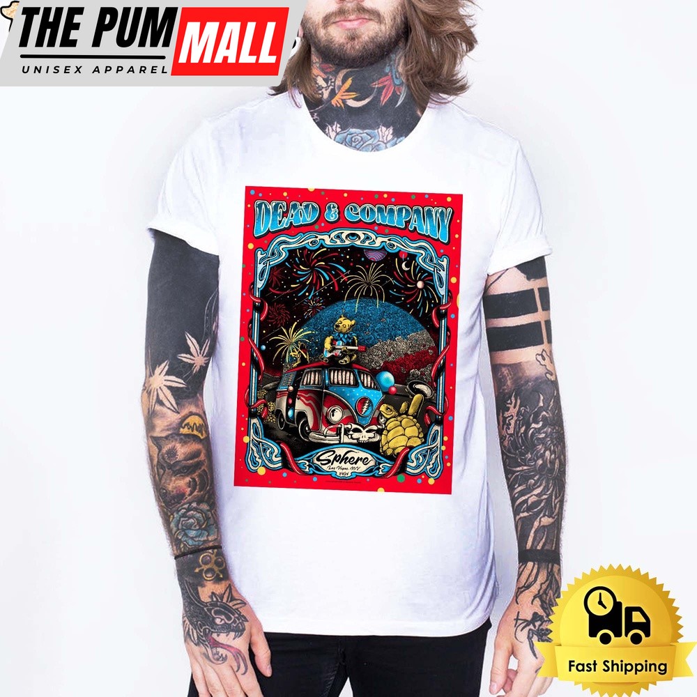 Dead And Company Gig Tour Sphere Las Vegas Nevada Celebrate 2024 Unisex T-Shirt