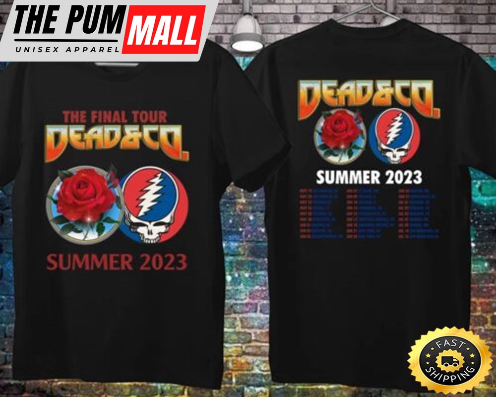Dead & Company Announce Final Summer Tour 2023 Double Sided T-Shirt