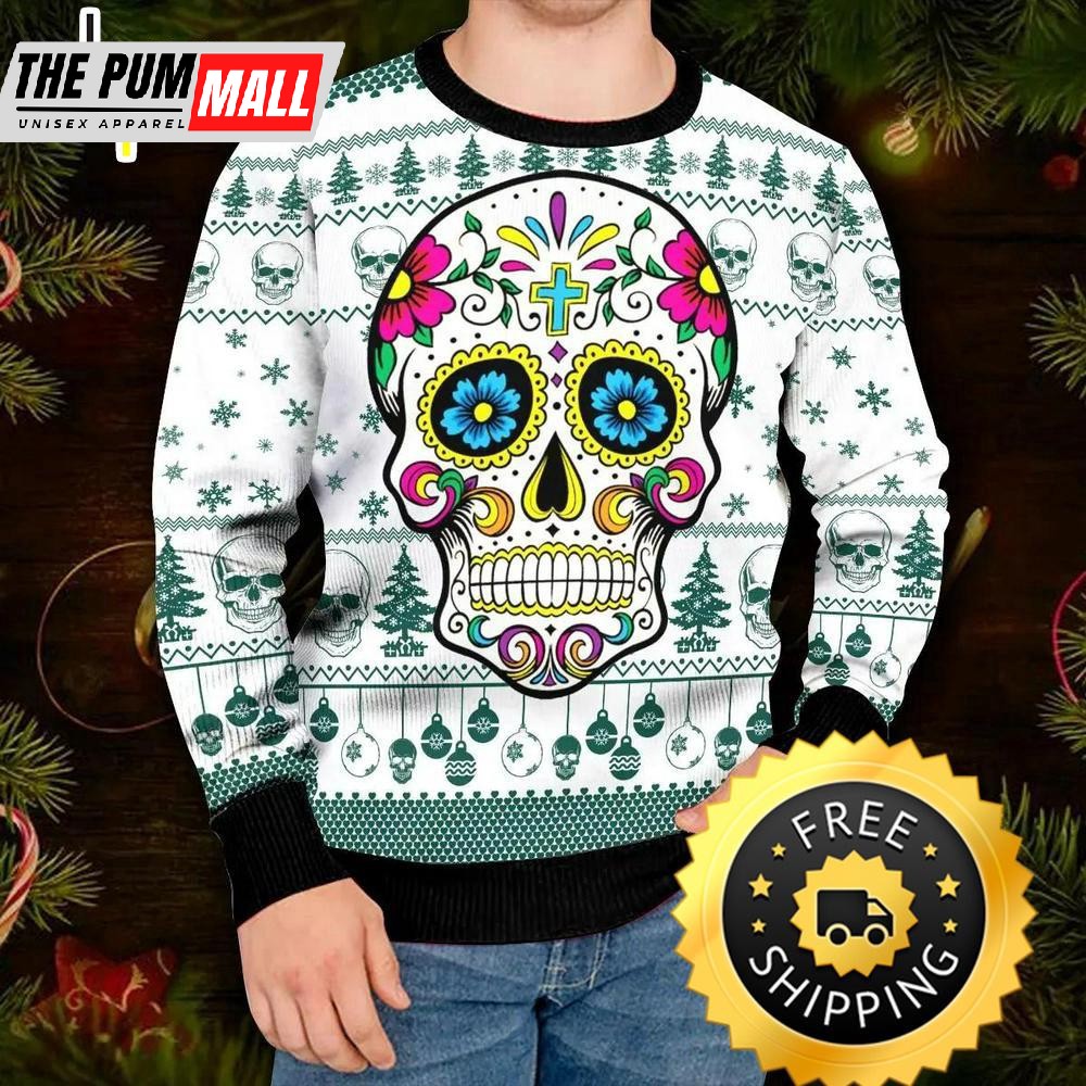 dead-sugar-skull-colorfull-skull-ugly-christmas-sweater-skull-ugly-sweater-16z4j96a Dead Sugar Skull Colorfull Skull Ugly Christmas Sweater, Skull Ugly Sweater