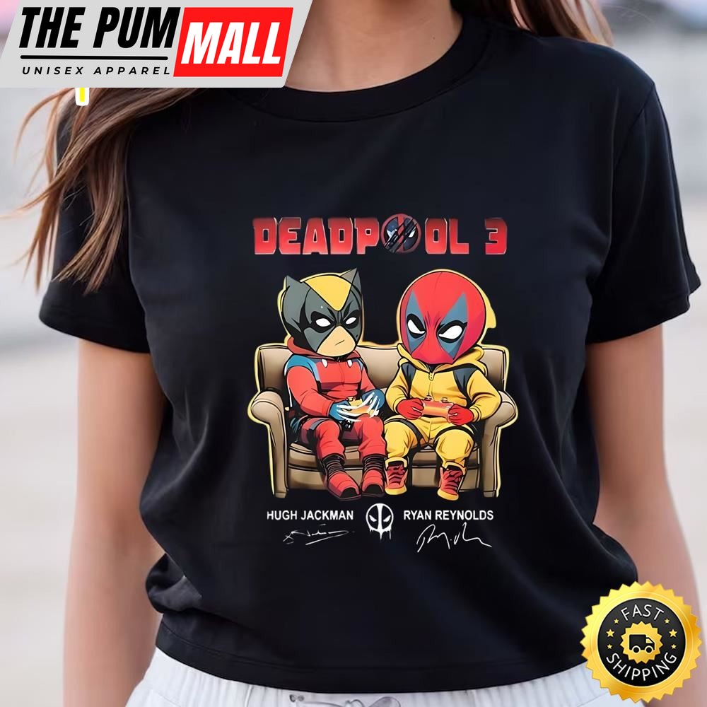 Deadpool 3 Ryan Reynolds And Hugh Jackman TV Show Signatures Shirt