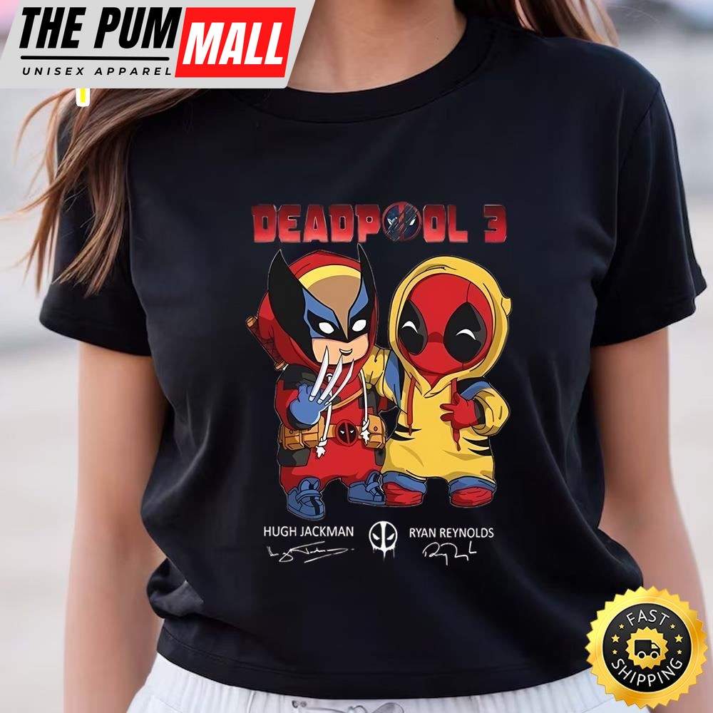 Deadpool 3 Thanks For The Memories Signatures Movie Fans T-shirt