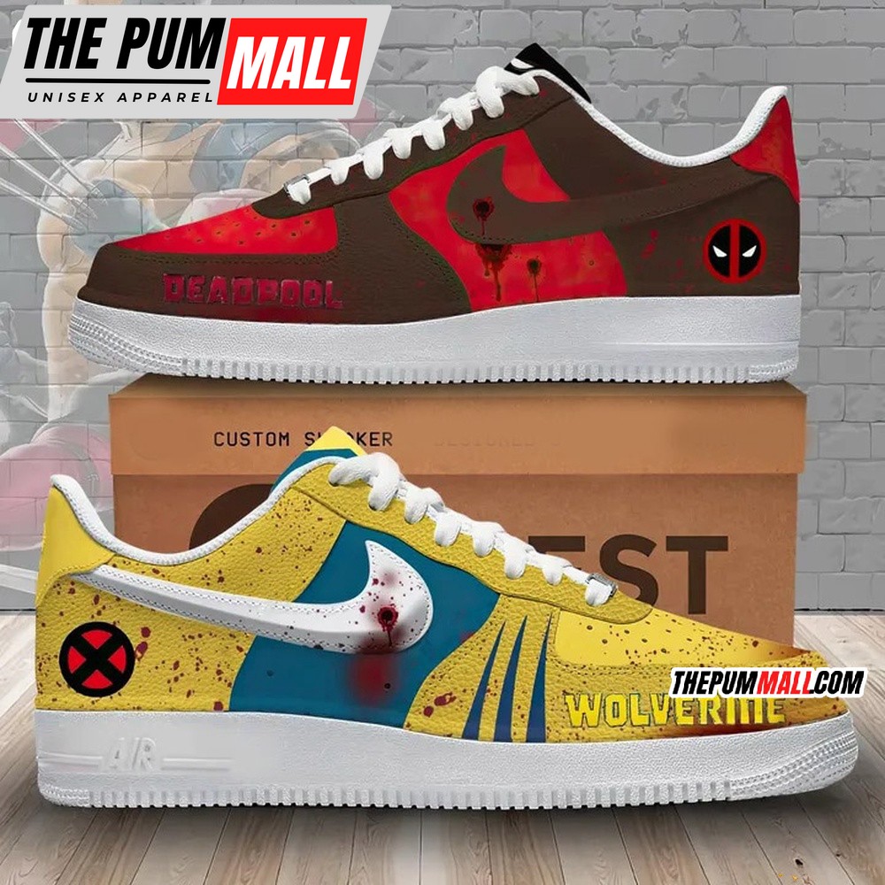Deadpool 3 Wolverine Air Force 1 Shoes Sneaker