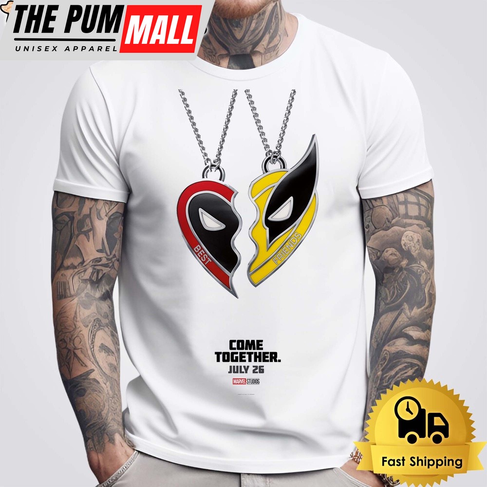 Deadpool And Wolverine Best Friends Unisex T-Shirt