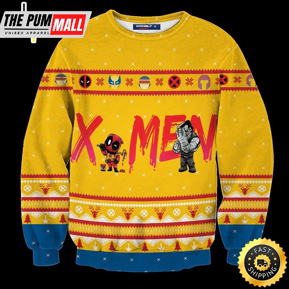 Deadpool And X-Men The New Mutants Marvel Movie Marvel Christmas Sweater