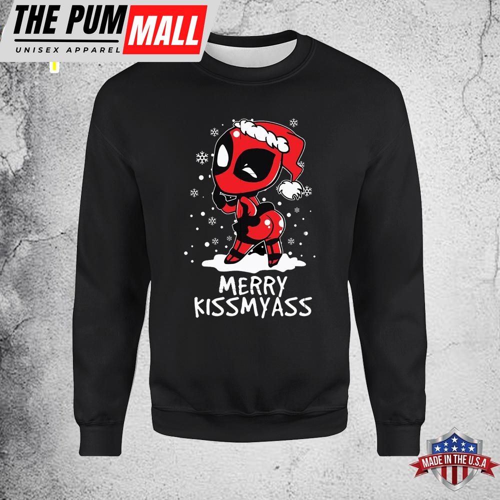 Deadpool Merry Kissmyass Unisex Sweatshirt