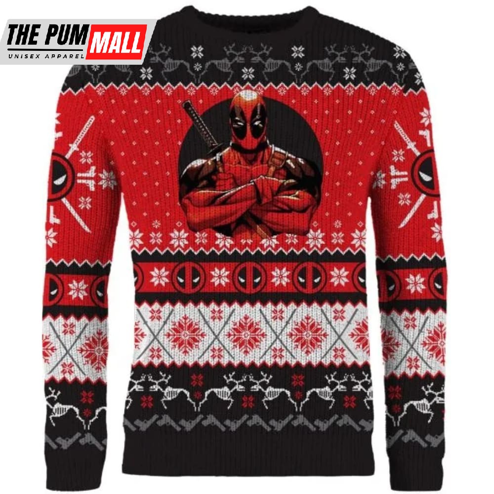 Deadpool Once Upon A Deadpool Christmas Sweater