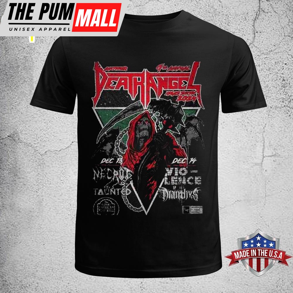 Death Angel Band Christmas Show Sept 13-14 2024 The Great American Unisex T-Shirt