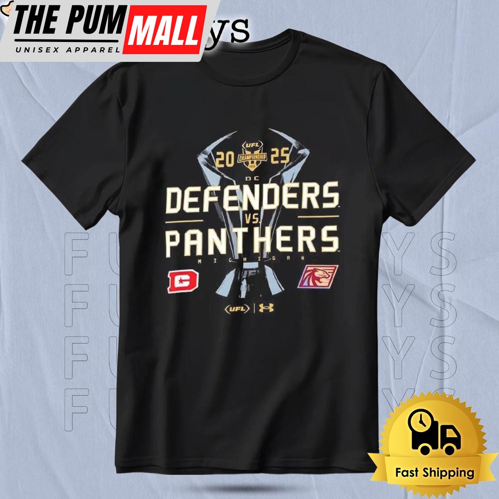 Defenders vs Panthers UFL Championship Matchup T Shirt