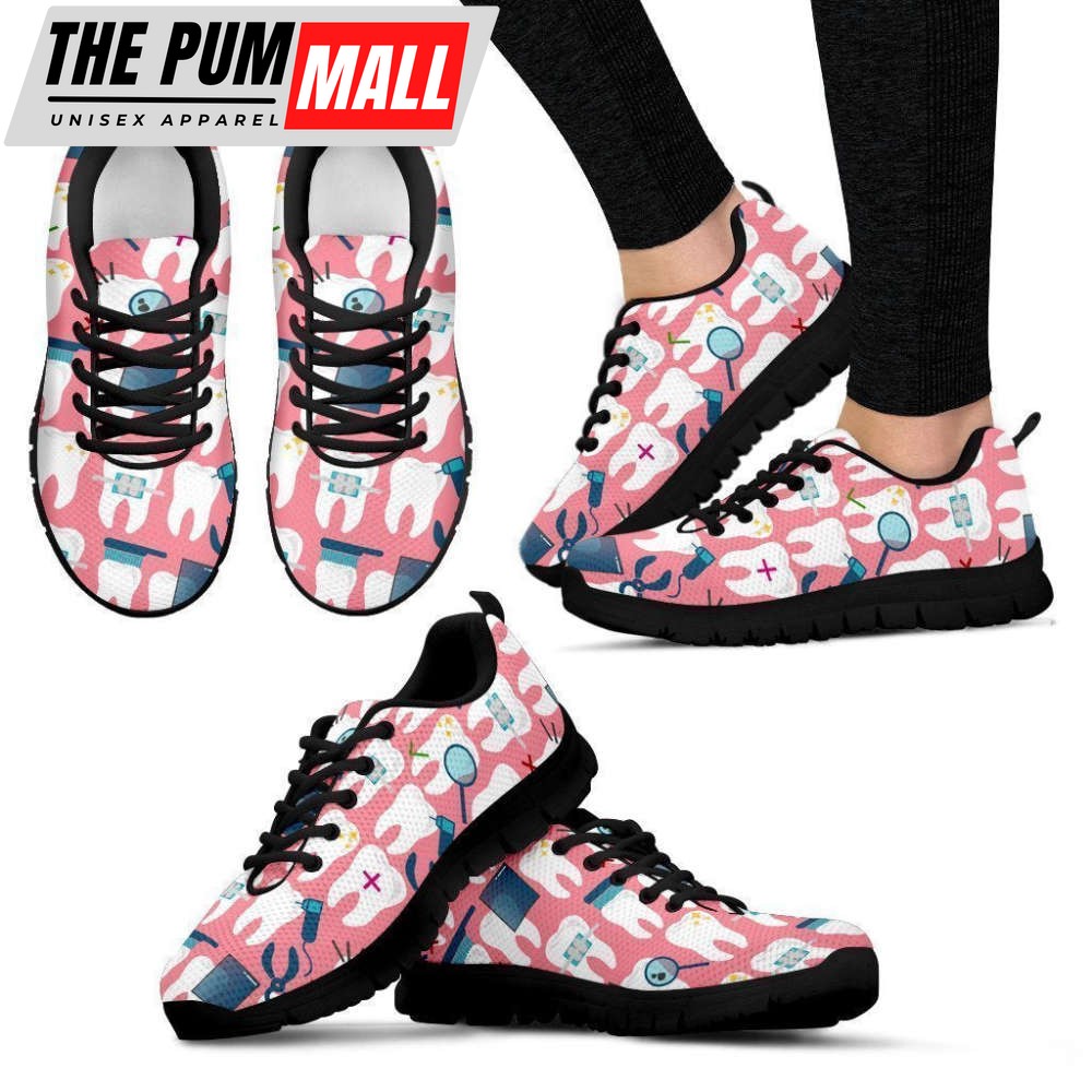 Dental Lovers Handcrafted Premium Mesh Women’s Sneakers. For Men And Women Comfortable Walking Running Lightweight Casual Shoes