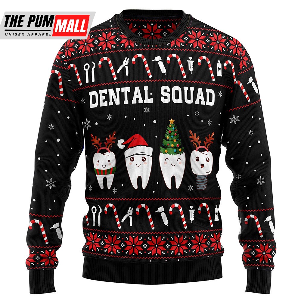 Dental Squad Ugly Christmas Sweater Christmas Outfits Gift
