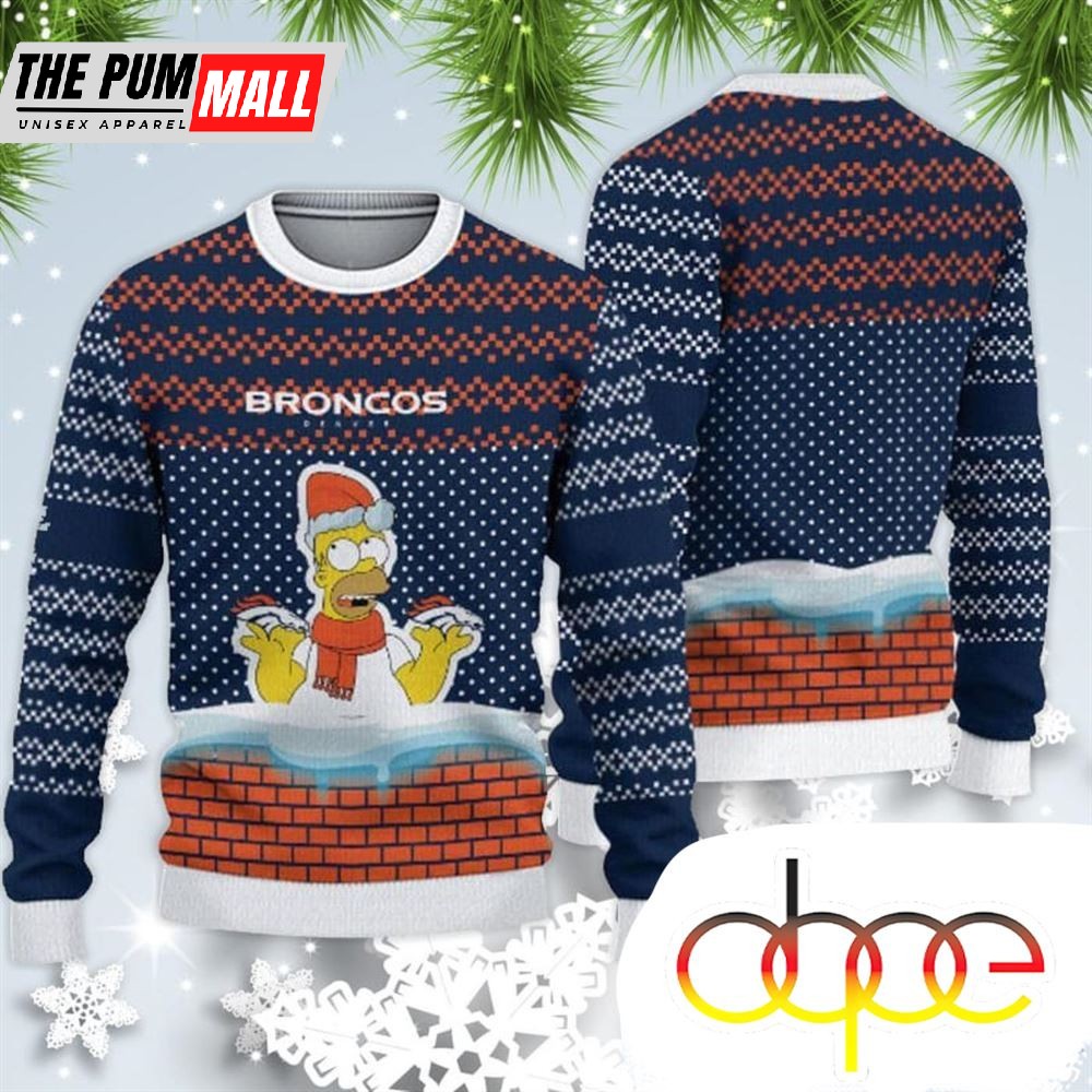 Denver Broncos Christmas Simpson Sweater For Fans