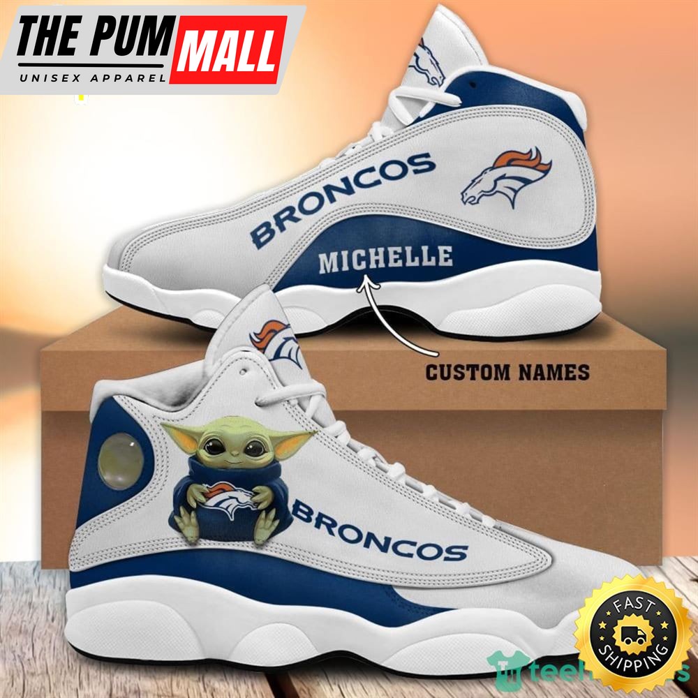 Denver Broncos Fans Custom Name Air Jd 13 Sneaker Shoes