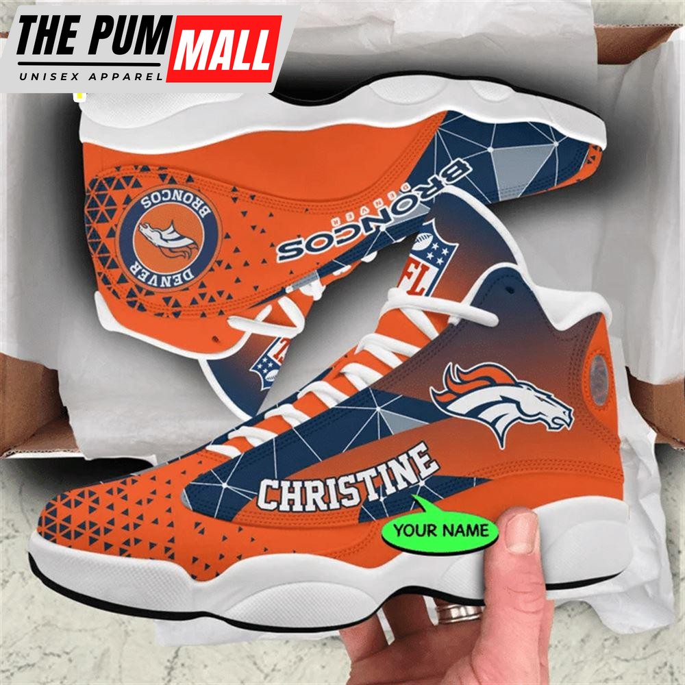 Denver Broncos NFL Personalized Jordan 13 Shoes Gift For Fans Sport