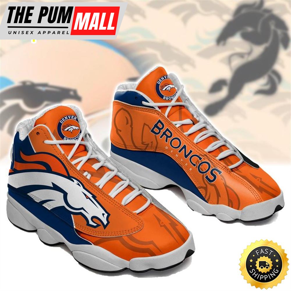 Denver Broncos Nfl Ver 4 Air Jd 13 Sneaker