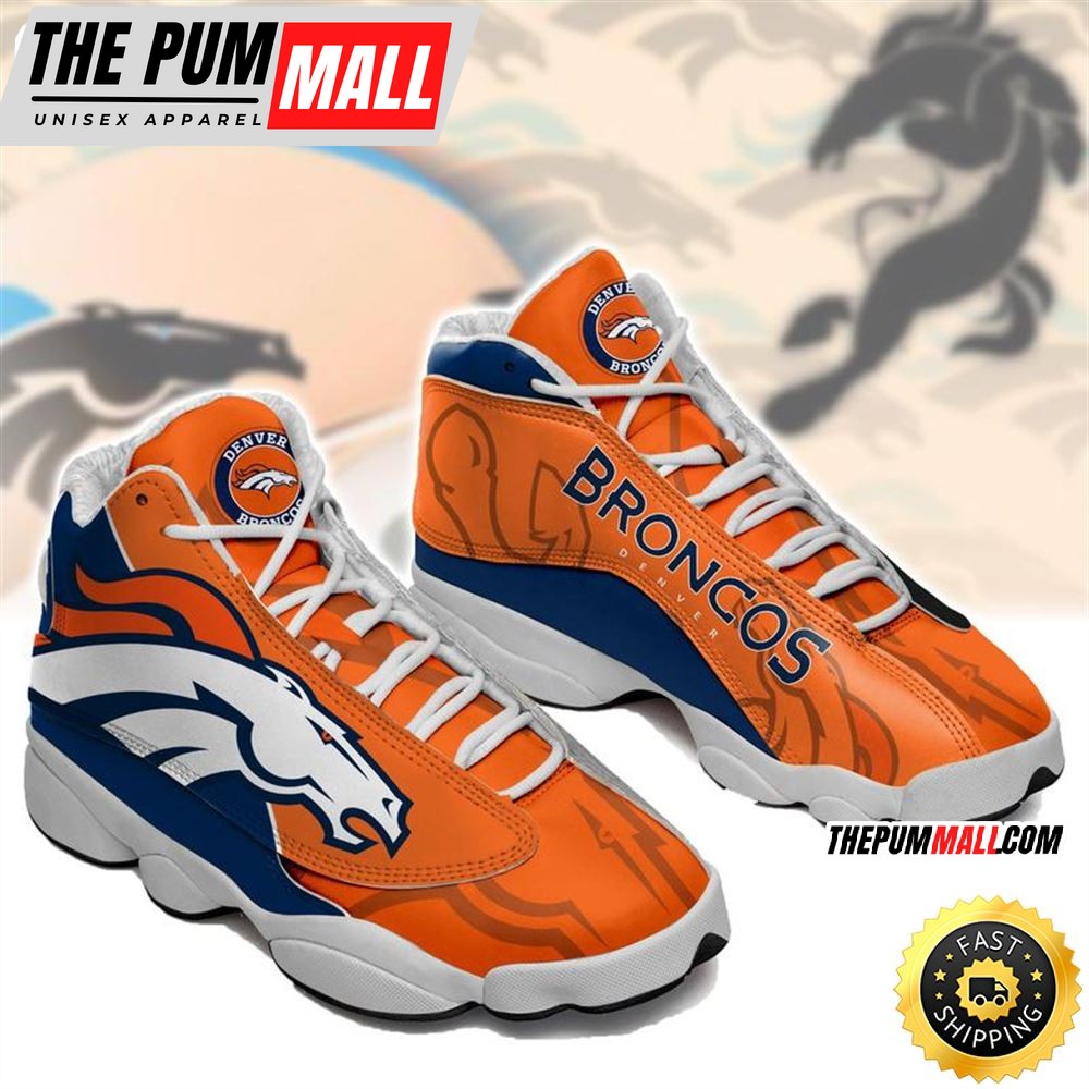 Denver Broncos Nfl Ver 4 Air Jd 13 Sneaker