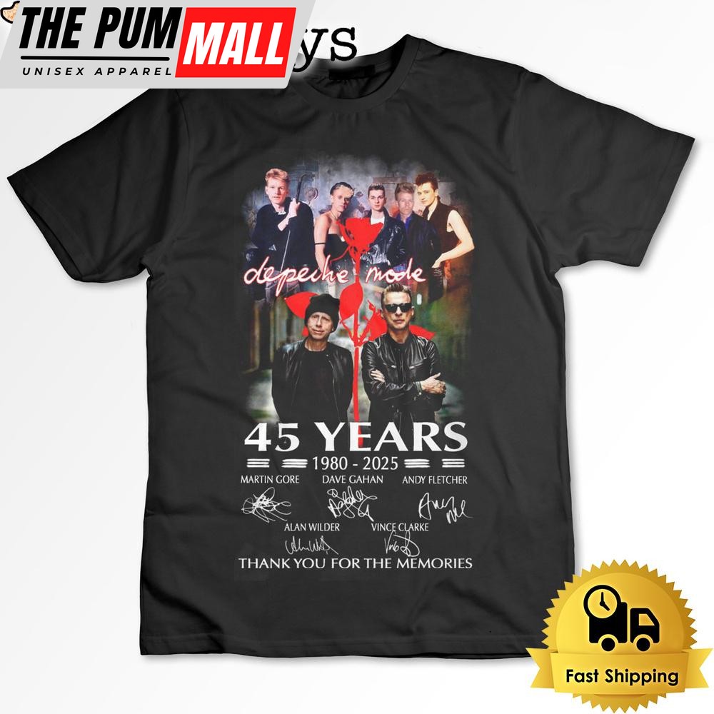 Depeche Mode 45Th Anniversary T Shirt