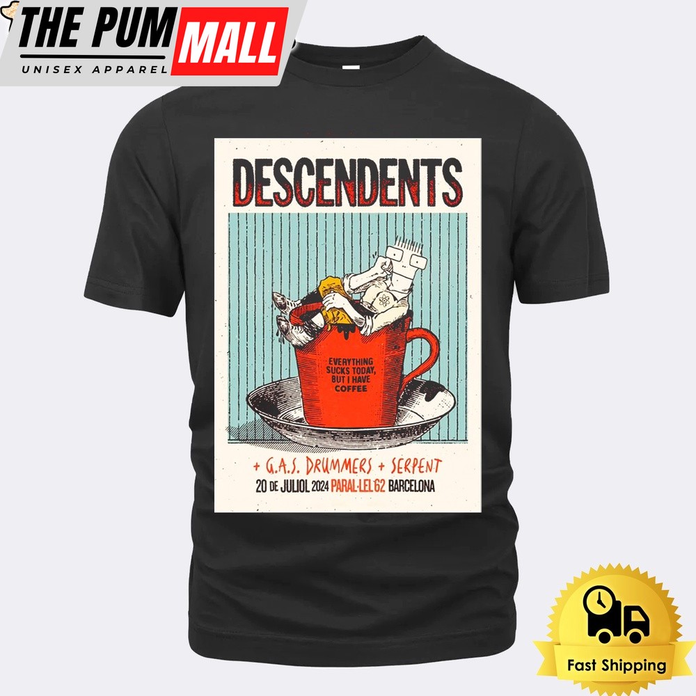 Descendents At Para-lel 62 In Barcelona Spain On July 2024 Unisex T-Shirt