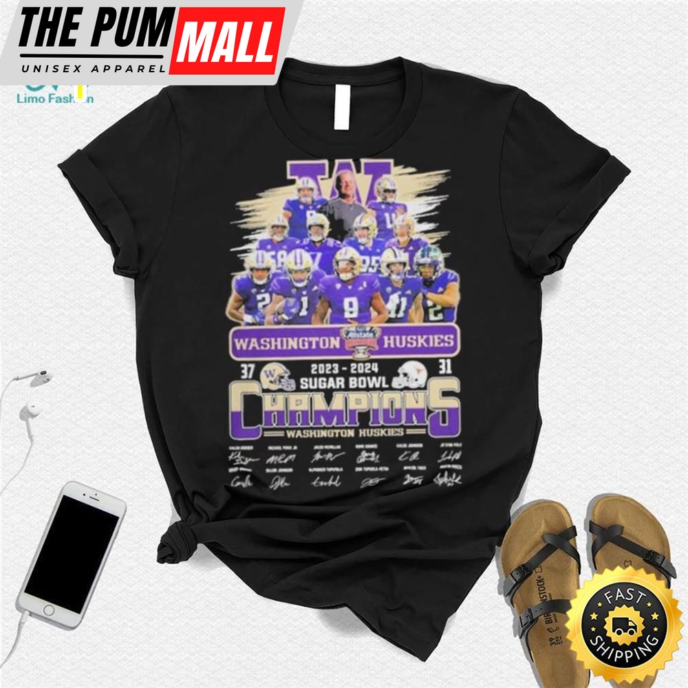 Design 2025 2025 Washington Huskies Sugar Bowl Champions T Shirt