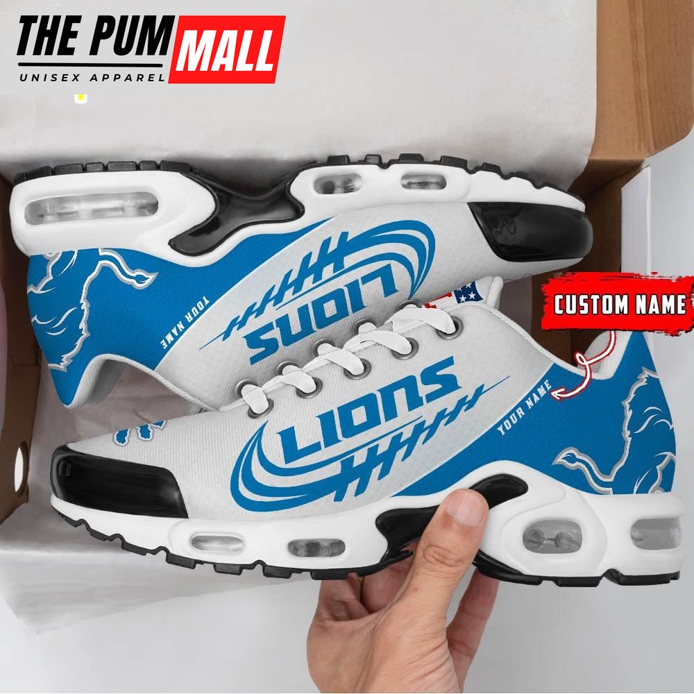 Detroit Lions Football Custom NFL Sport Max Plus Shoes
