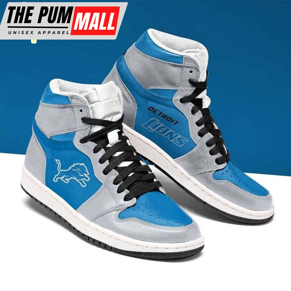 Detroit Lions Jordan Sneaker Nfl Detroit Lions Custom Shoes For Men Women