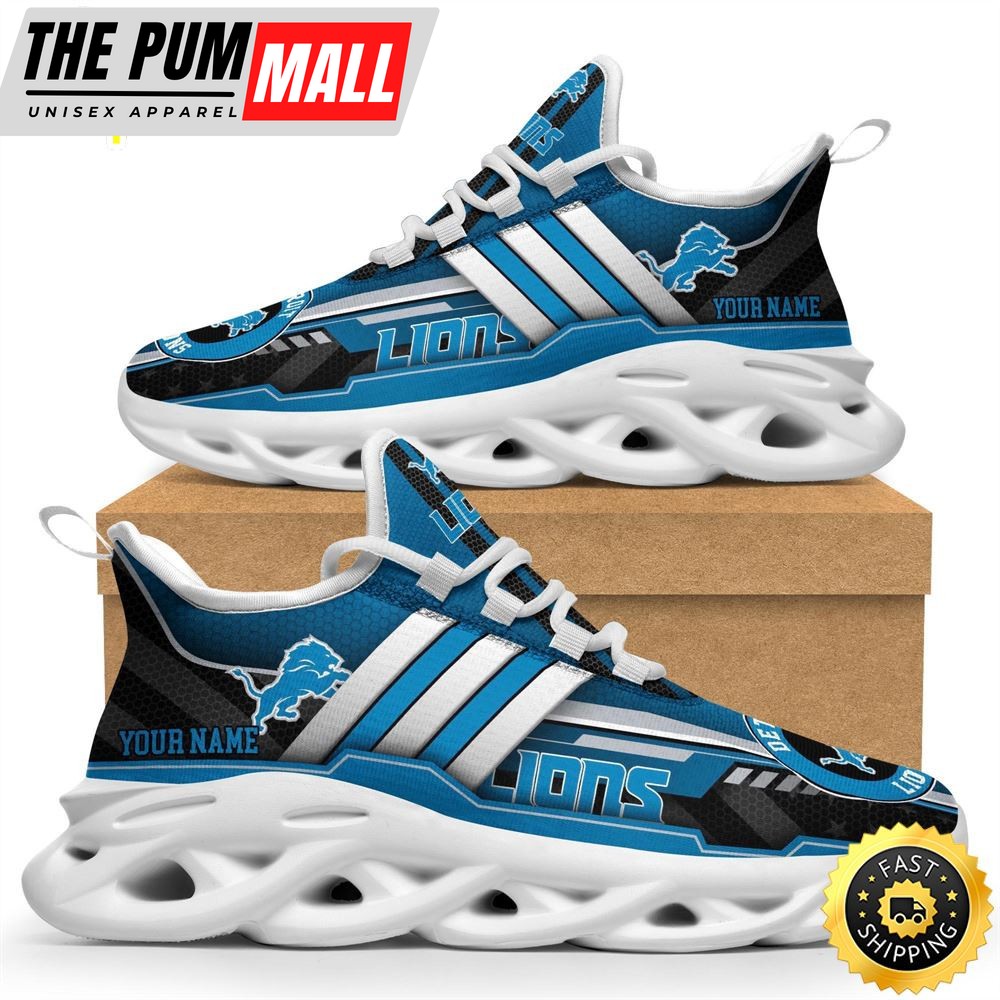 Detroit Lions Max Soul Sneakers Trending Summer