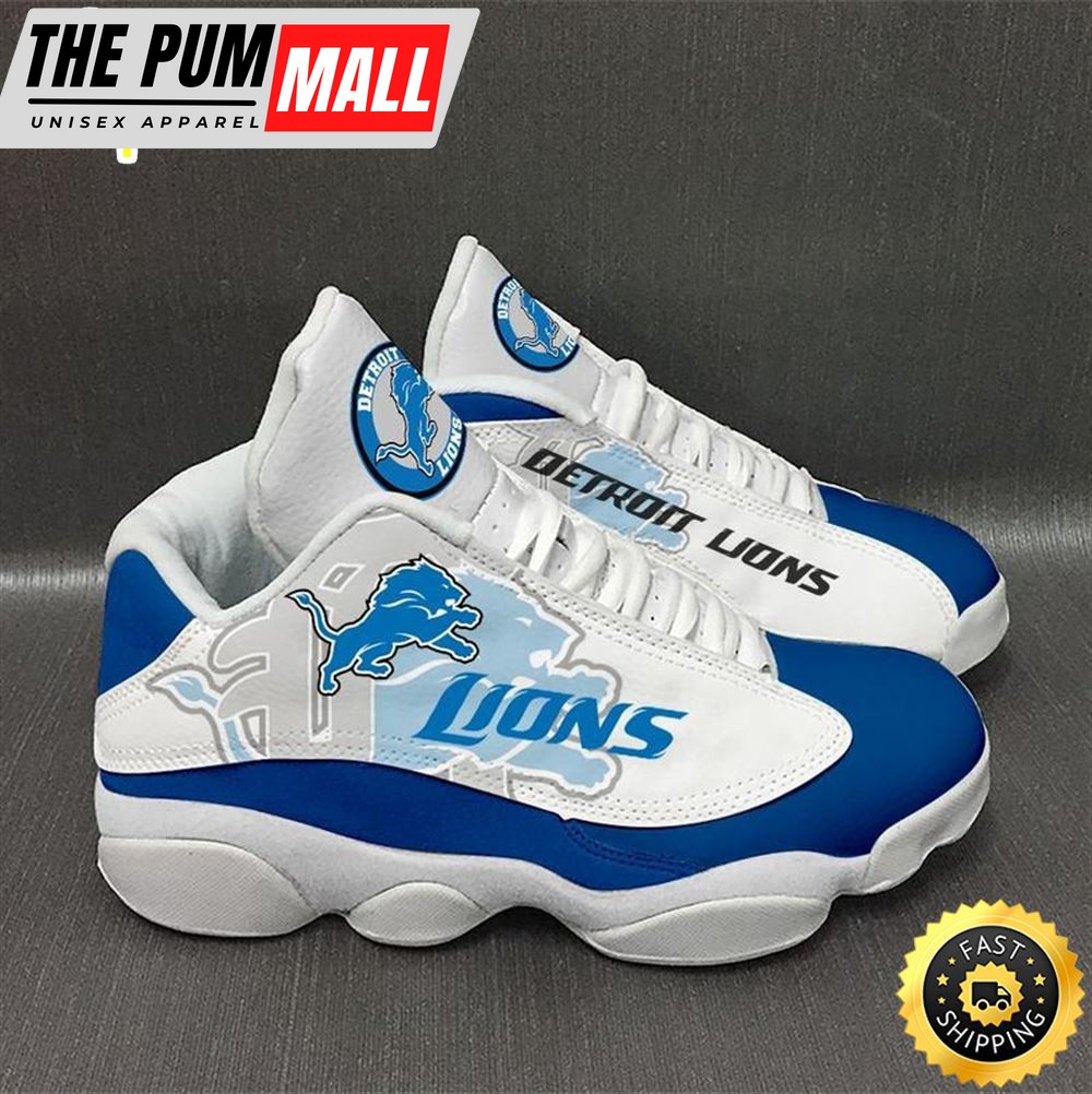 Detroit Lions Nfl Ver 1 Air Jd 13 Sneaker