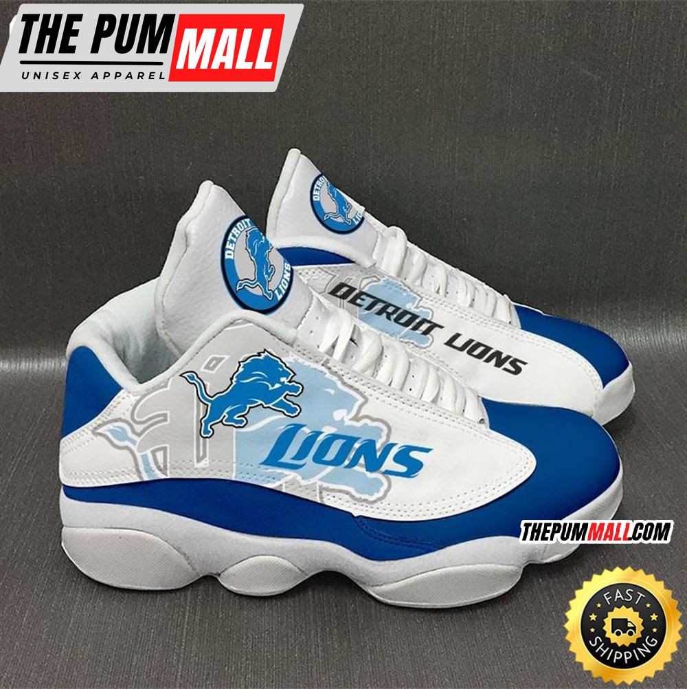 Detroit Lions Nfl Ver 1 Air Jd 13 Sneaker